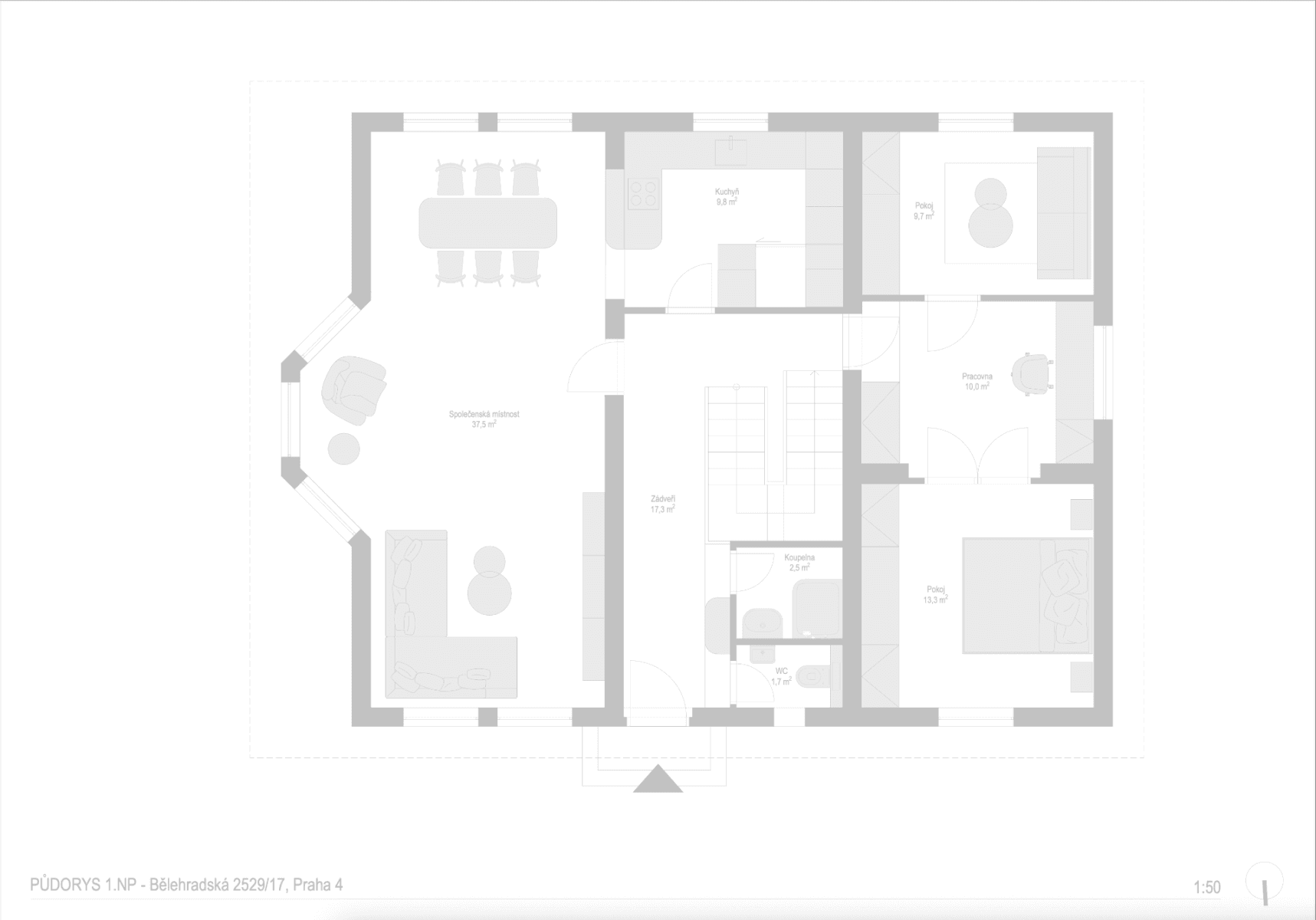 Prodej domu 245 m², pozemek 121 m², Bělehradská, Praha, Praha Prodej domu 245 m², pozemek 121 m², Bělehradská, Praha, Praha