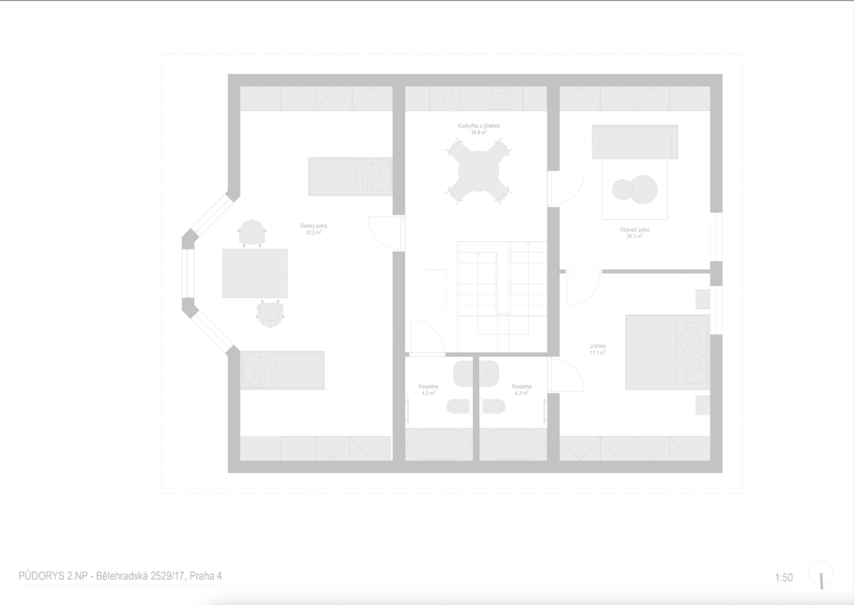 Prodej domu 245 m², pozemek 121 m², Bělehradská, Praha, Praha Prodej domu 245 m², pozemek 121 m², Bělehradská, Praha, Praha
