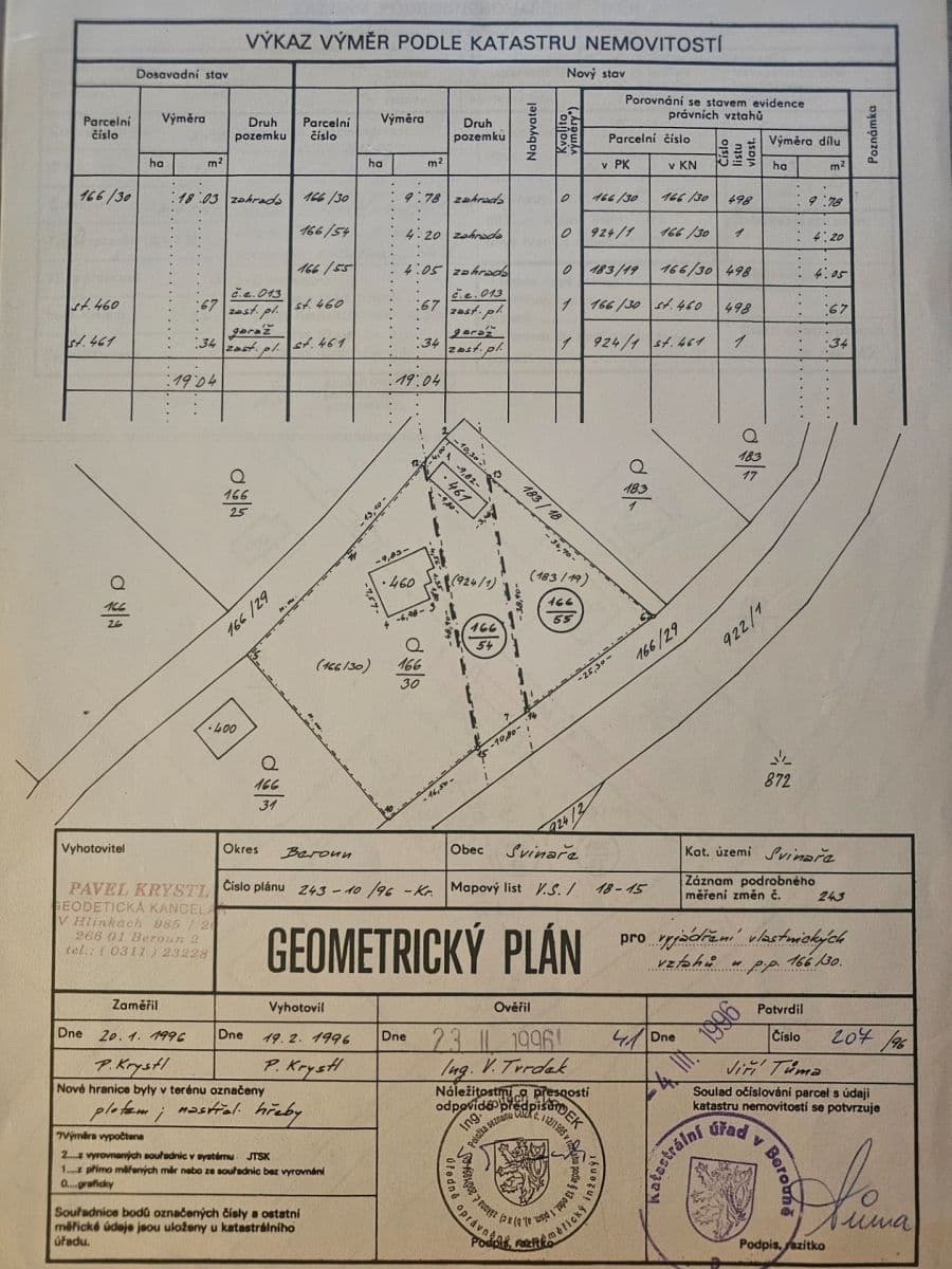 Prodej pozemku 1.904 m², Svinaře, Středočeský kraj Prodej pozemku 1.904 m², Svinaře, Středočeský kraj