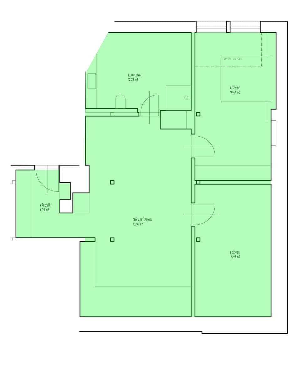 Pronájem bytu 3+kk 80 m², Na Hrázi, Praha, Praha Pronájem bytu 3+kk 80 m², Na Hrázi, Praha, Praha
