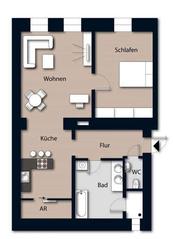 Pronájem bytu 1+kk 38 m², Thomas-Mann-Straße 40, Bonn, Severní Porýní-Vestfálsko Pronájem bytu 1+kk 38 m², Thomas-Mann-Straße 40, Bonn, Severní Porýní-Vestfálsko