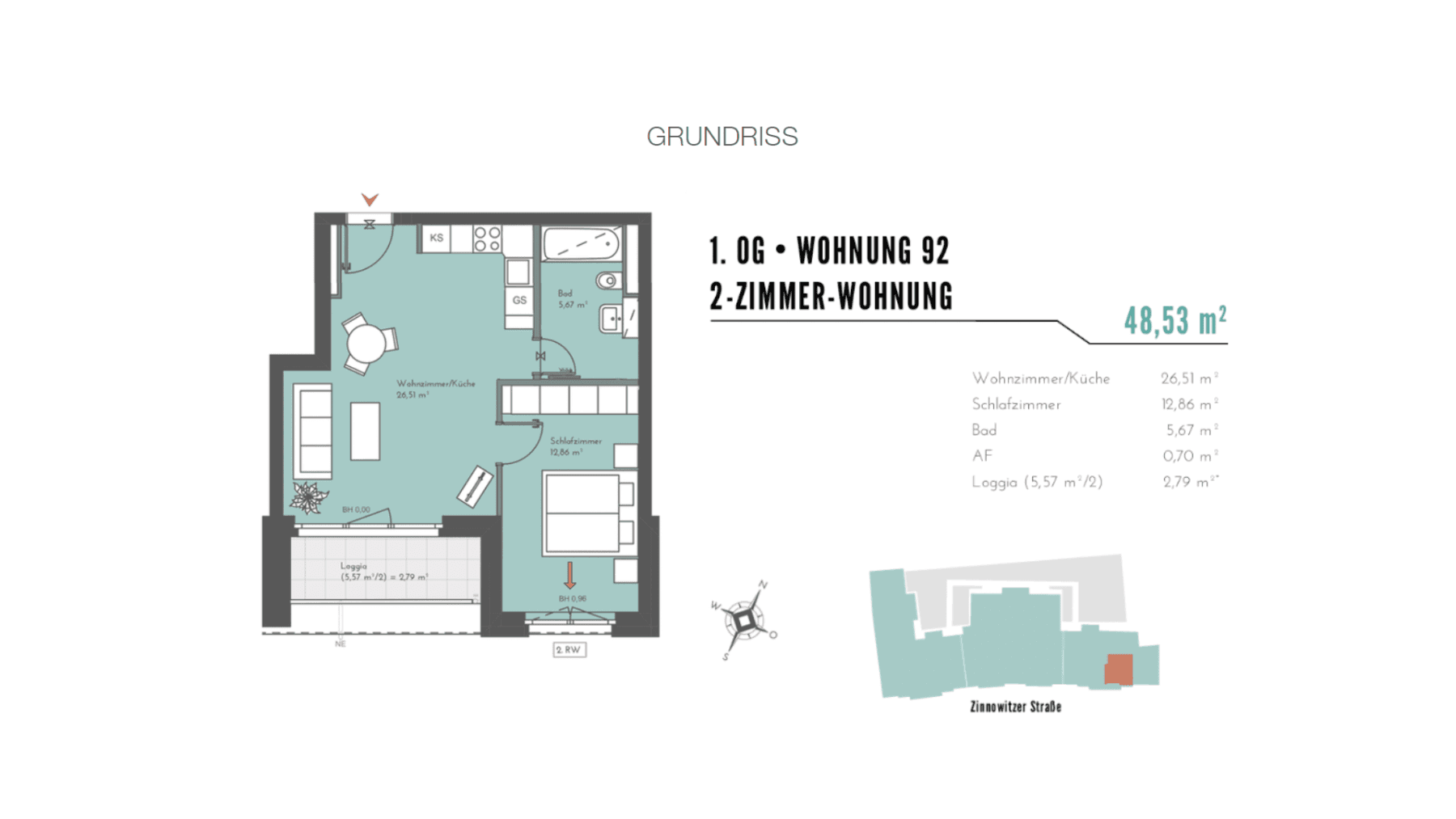 Pronájem bytu 2+1 49 m², Zinnowitzer Straße 7, Berlin, Berlín Pronájem bytu 2+1 49 m², Zinnowitzer Straße 7, Berlin, Berlín