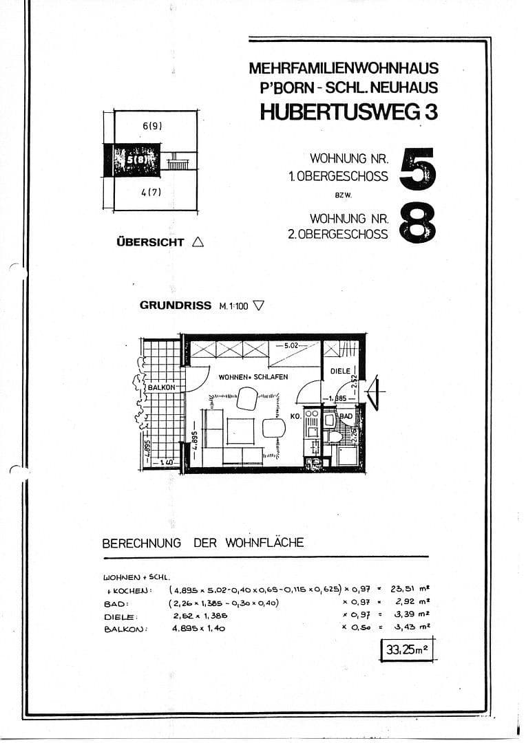 Pronájem bytu 1+kk 34 m², Hubertusweg 3, Paderborn, Severní Porýní-Vestfálsko Pronájem bytu 1+kk 34 m², Hubertusweg 3, Paderborn, Severní Porýní-Vestfálsko