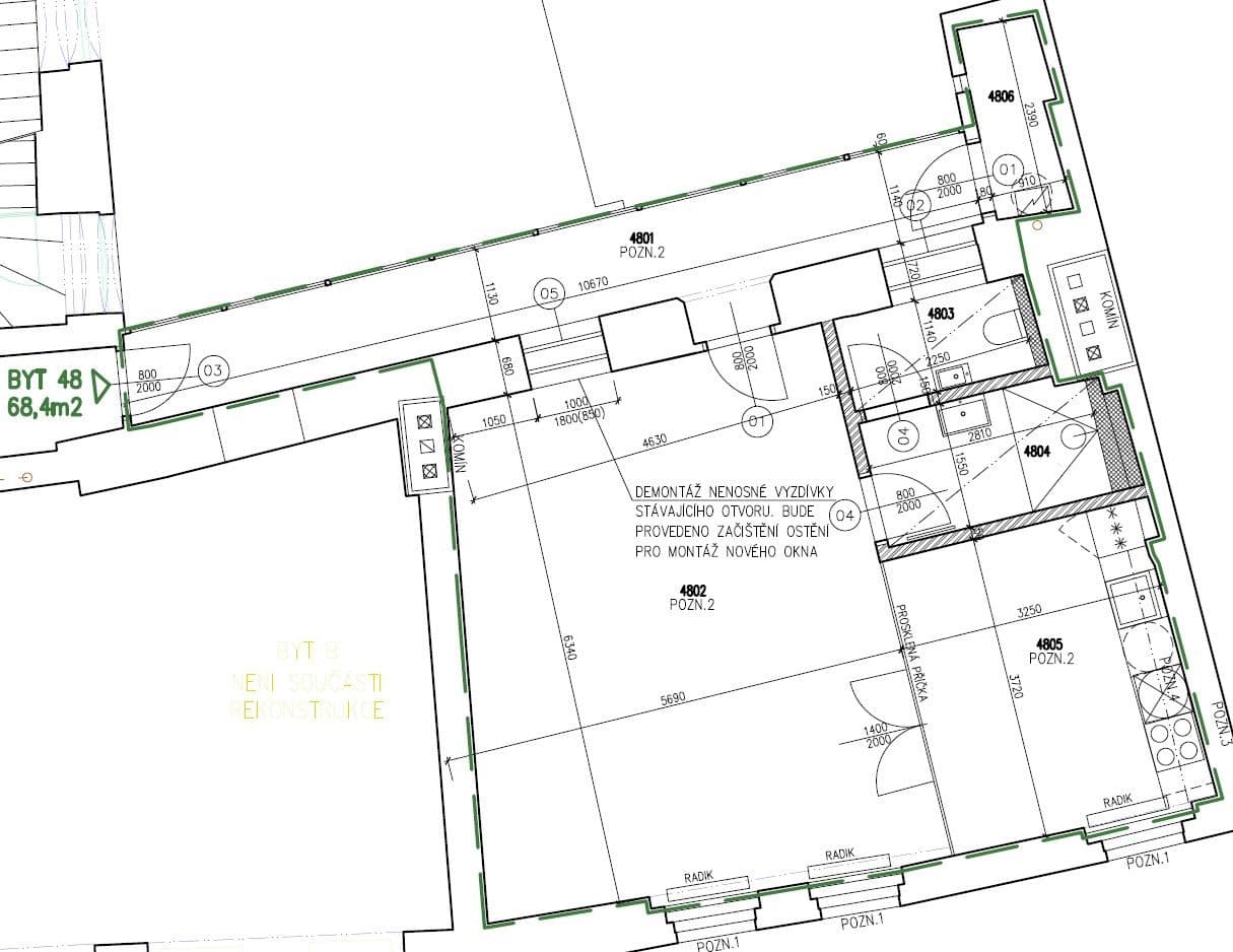 Pronájem bytu 1+1 68 m², Vodičkova, Praha, Praha Pronájem bytu 1+1 68 m², Vodičkova, Praha, Praha