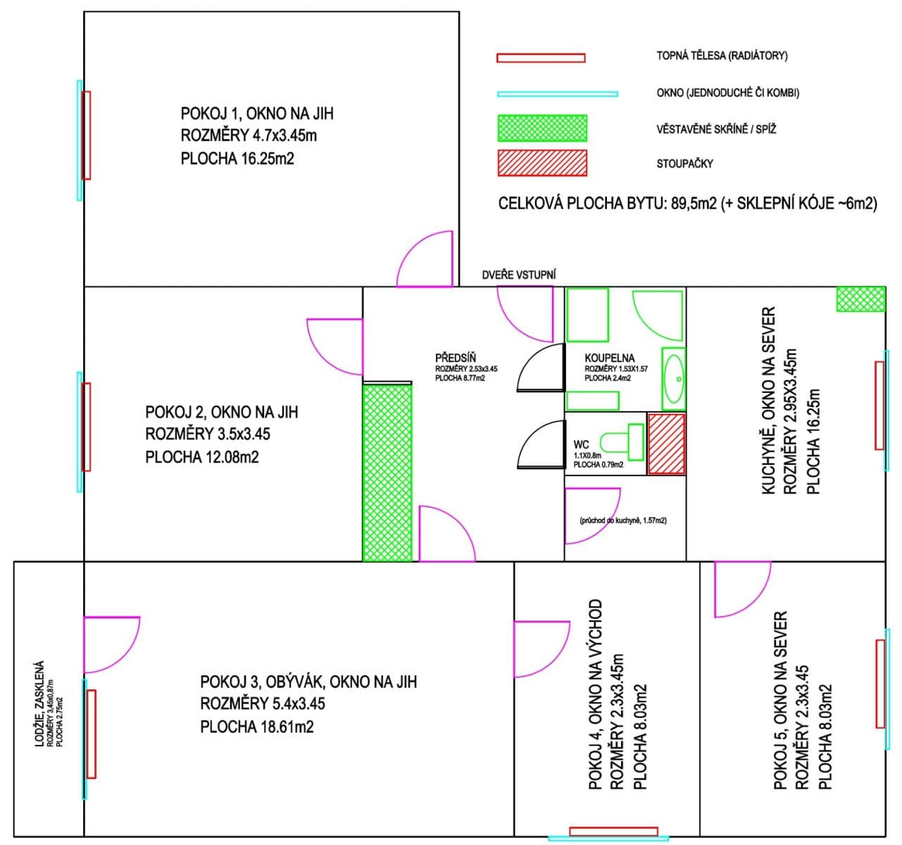 Prodej bytu 5+1 89 m², Arnošta z Pardubic, Pardubice, Pardubický kraj Prodej bytu 5+1 89 m², Arnošta z Pardubic, Pardubice, Pardubický kraj