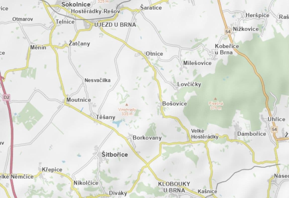 Prodej pozemku 5.972 m², Těšany, Jihomoravský kraj Prodej pozemku 5.972 m², Těšany, Jihomoravský kraj