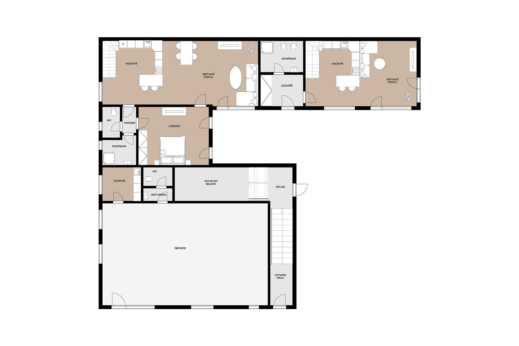Prodej domu 452 m², Náchodská, Praha, Praha Prodej domu 452 m², Náchodská, Praha, Praha