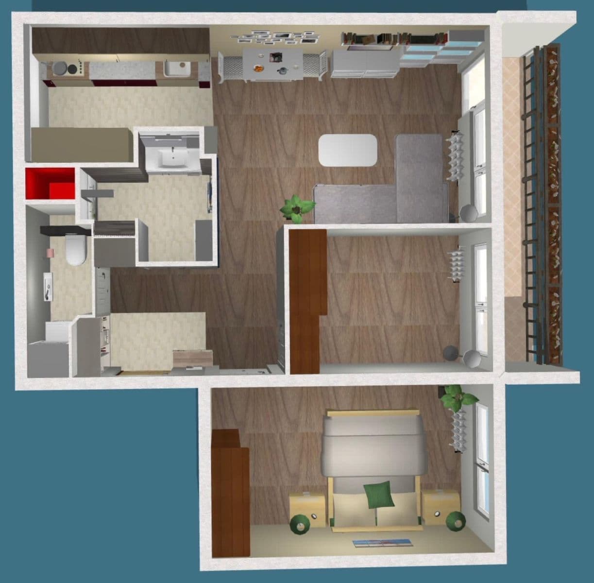 Pronájem bytu 3+kk 60 m², Hlavatého, Praha, Praha Pronájem bytu 3+kk 60 m², Hlavatého, Praha, Praha