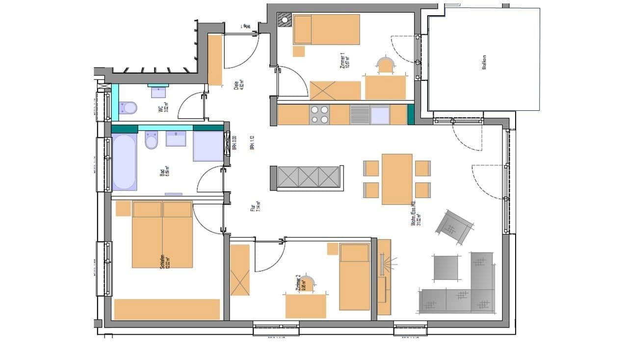 Pronájem bytu 4+1 91 m², Grafenau, Bádensko-Württembersko Pronájem bytu 4+1 91 m², Grafenau, Bádensko-Württembersko