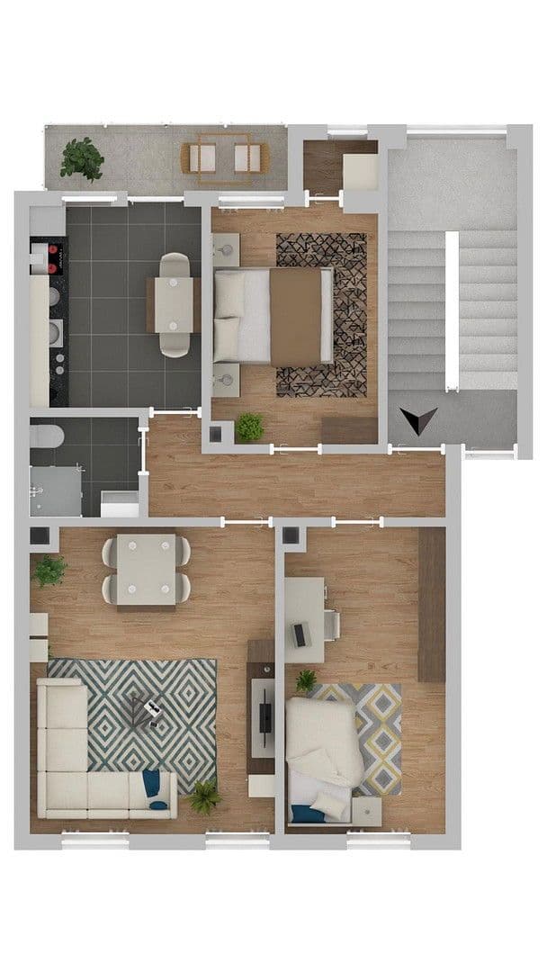 Pronájem bytu 3+1 65 m², Schützenstraße 42, Ludwigshafen am Rhein, Porýní-Falc Pronájem bytu 3+1 65 m², Schützenstraße 42, Ludwigshafen am Rhein, Porýní-Falc