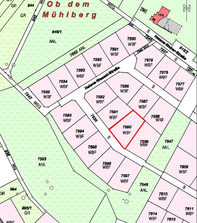 Prodej pozemku 563 m², Helene-Wessel-Straße, Heilbronn-Biberach, Bádensko-Württembersko Prodej pozemku 563 m², Helene-Wessel-Straße, Heilbronn-Biberach, Bádensko-Württembersko