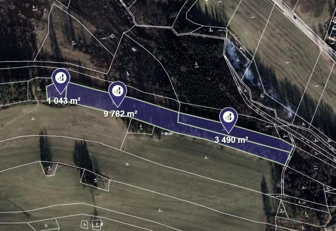 Prodej pozemku 14.315 m², Kunžak, Jihočeský kraj Prodej pozemku 14.315 m², Kunžak, Jihočeský kraj