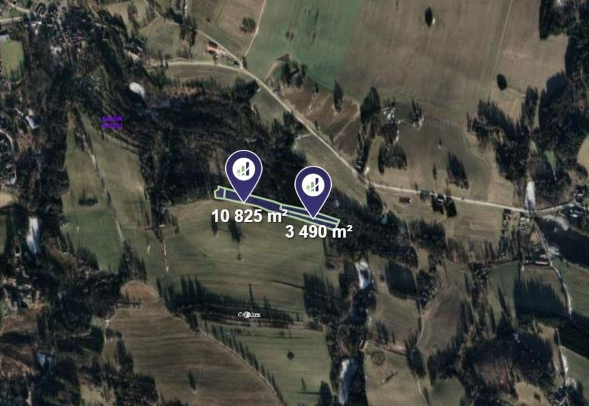 Prodej pozemku 14.315 m², Kunžak, Jihočeský kraj Prodej pozemku 14.315 m², Kunžak, Jihočeský kraj