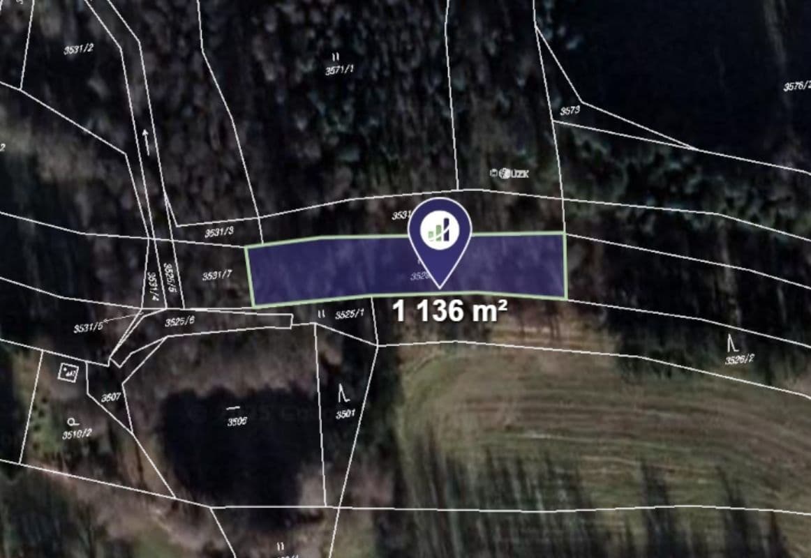 Prodej pozemku 1.136 m², Kunžak, Jihočeský kraj Prodej pozemku 1.136 m², Kunžak, Jihočeský kraj