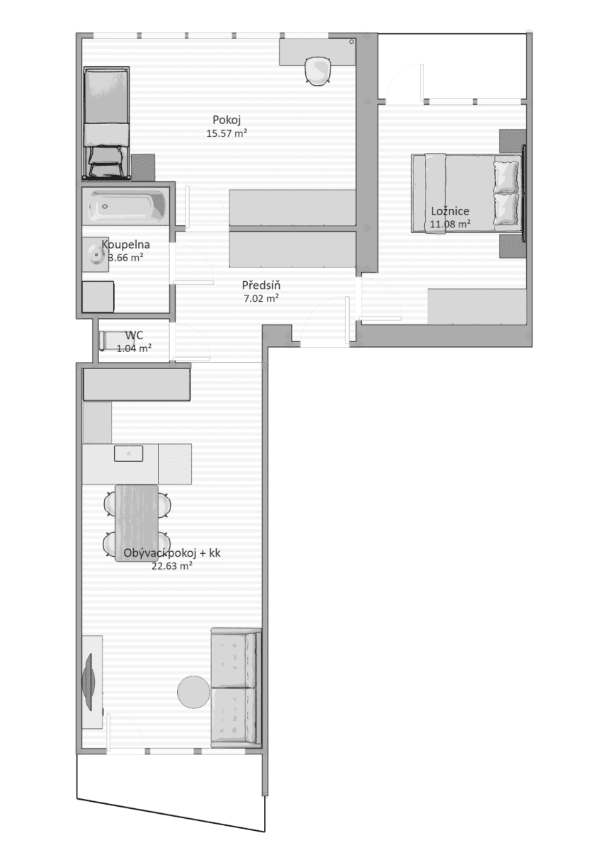 Pronájem bytu 3+kk 68 m², Heřmanova, Praha, Praha Pronájem bytu 3+kk 68 m², Heřmanova, Praha, Praha