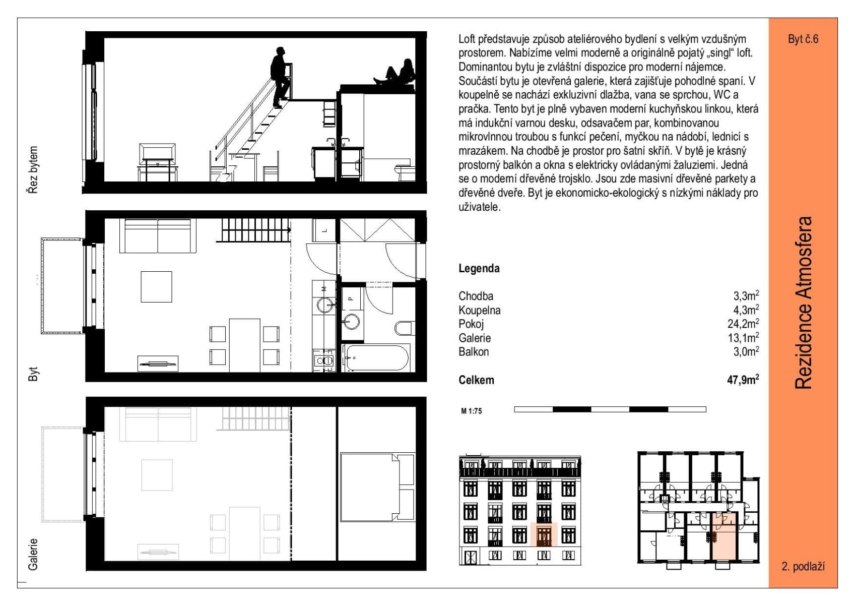 Pronájem bytu 2+kk 45 m², Ambrožova, Praha, Praha Pronájem bytu 2+kk 45 m², Ambrožova, Praha, Praha