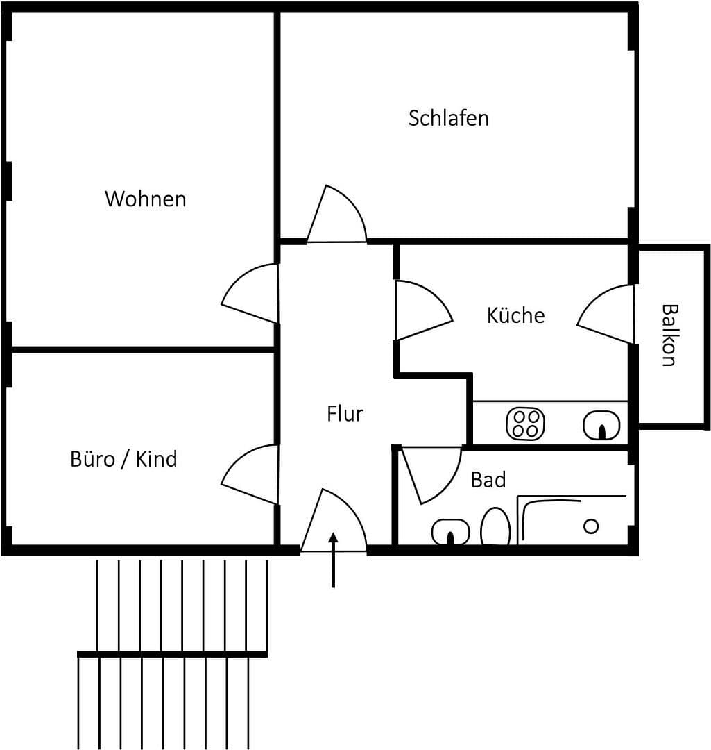 Pronájem bytu 3+1 87 m², Oesdorfer Straße 14, Bad Pyrmont, Dolní Sasko Pronájem bytu 3+1 87 m², Oesdorfer Straße 14, Bad Pyrmont, Dolní Sasko