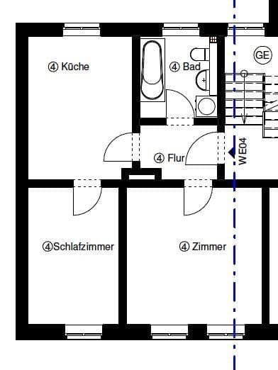 Pronájem bytu 2+1 47 m², Ballenstedter Str. 6, Magdeburg, Sasko-Anhaltsko Pronájem bytu 2+1 47 m², Ballenstedter Str. 6, Magdeburg, Sasko-Anhaltsko