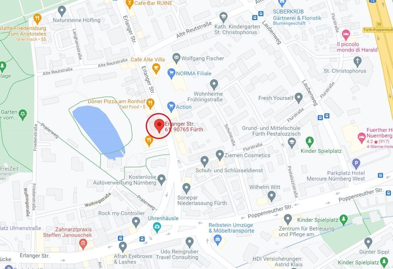 Pronájem nebytového prostoru 73 m², Fürth, Bavorsko Pronájem nebytového prostoru 73 m², Fürth, Bavorsko