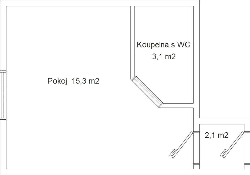 Pronájem bytu 1+kk 27 m², Tylova, Liberec, Liberecký kraj Pronájem bytu 1+kk 27 m², Tylova, Liberec, Liberecký kraj