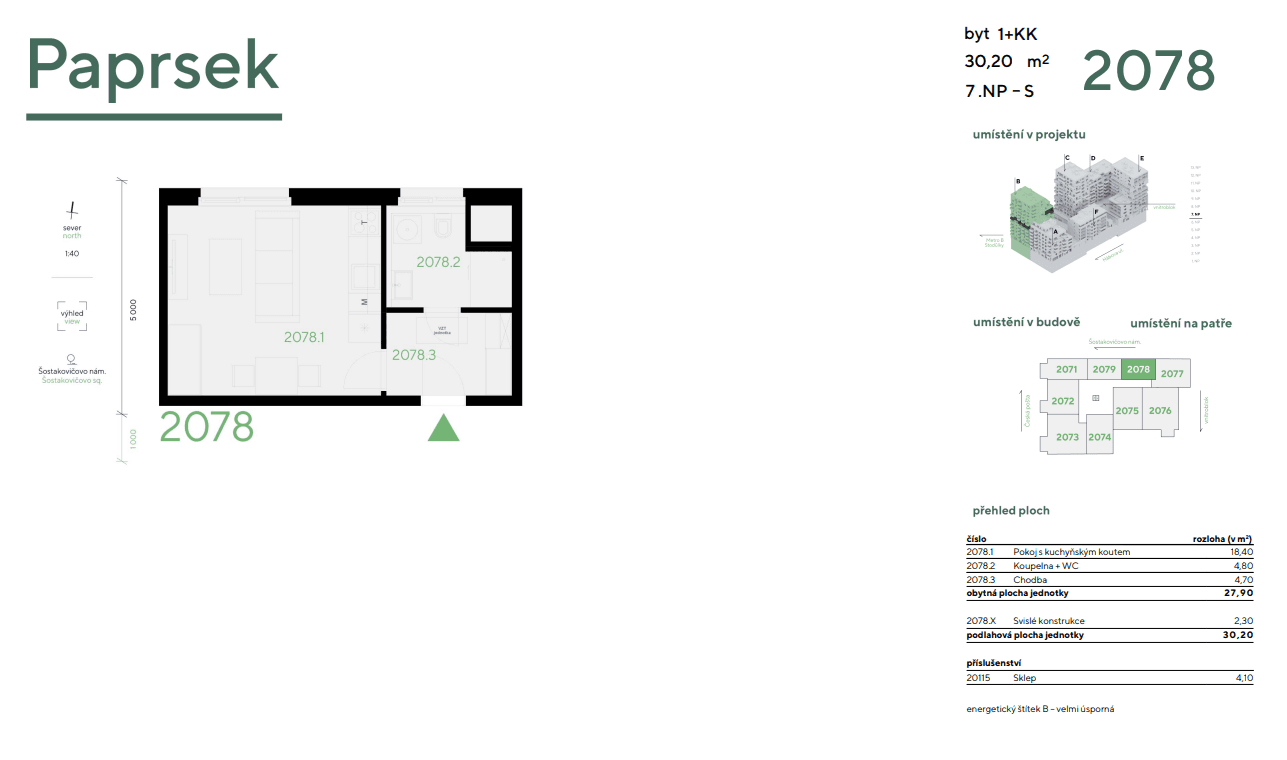 Pronájem bytu 1+kk 24 m², Hábova, Praha, Praha Pronájem bytu 1+kk 24 m², Hábova, Praha, Praha