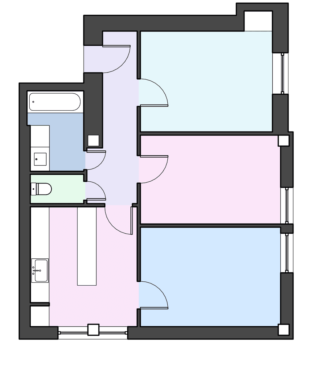 Pronájem bytu 3+1 65 m², Sudoměřská, Praha, Praha Pronájem bytu 3+1 65 m², Sudoměřská, Praha, Praha