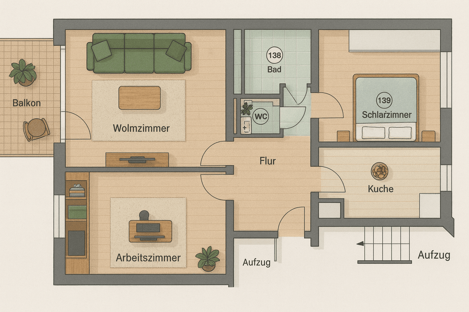 Prodej bytu 3+1 79 m², Unterschleißheim, Bavorsko Prodej bytu 3+1 79 m², Unterschleißheim, Bavorsko