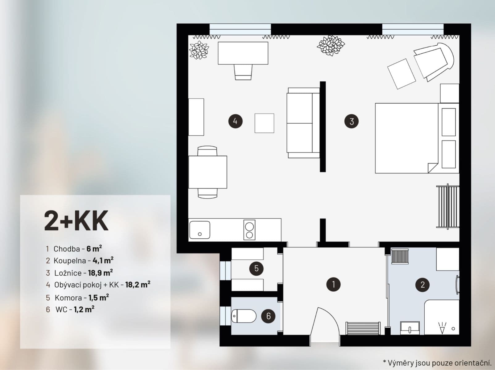 Pronájem bytu 2+kk 50 m², Estonská, Praha, Praha Pronájem bytu 2+kk 50 m², Estonská, Praha, Praha