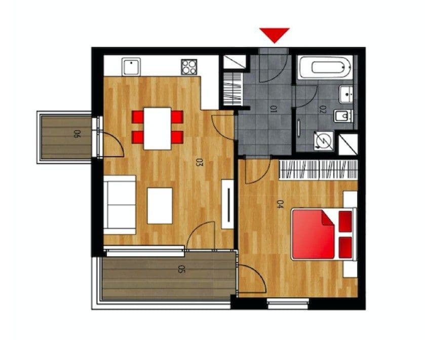 Pronájem bytu 2+kk 66 m², Walterovo náměstí, Praha, Praha Pronájem bytu 2+kk 66 m², Walterovo náměstí, Praha, Praha