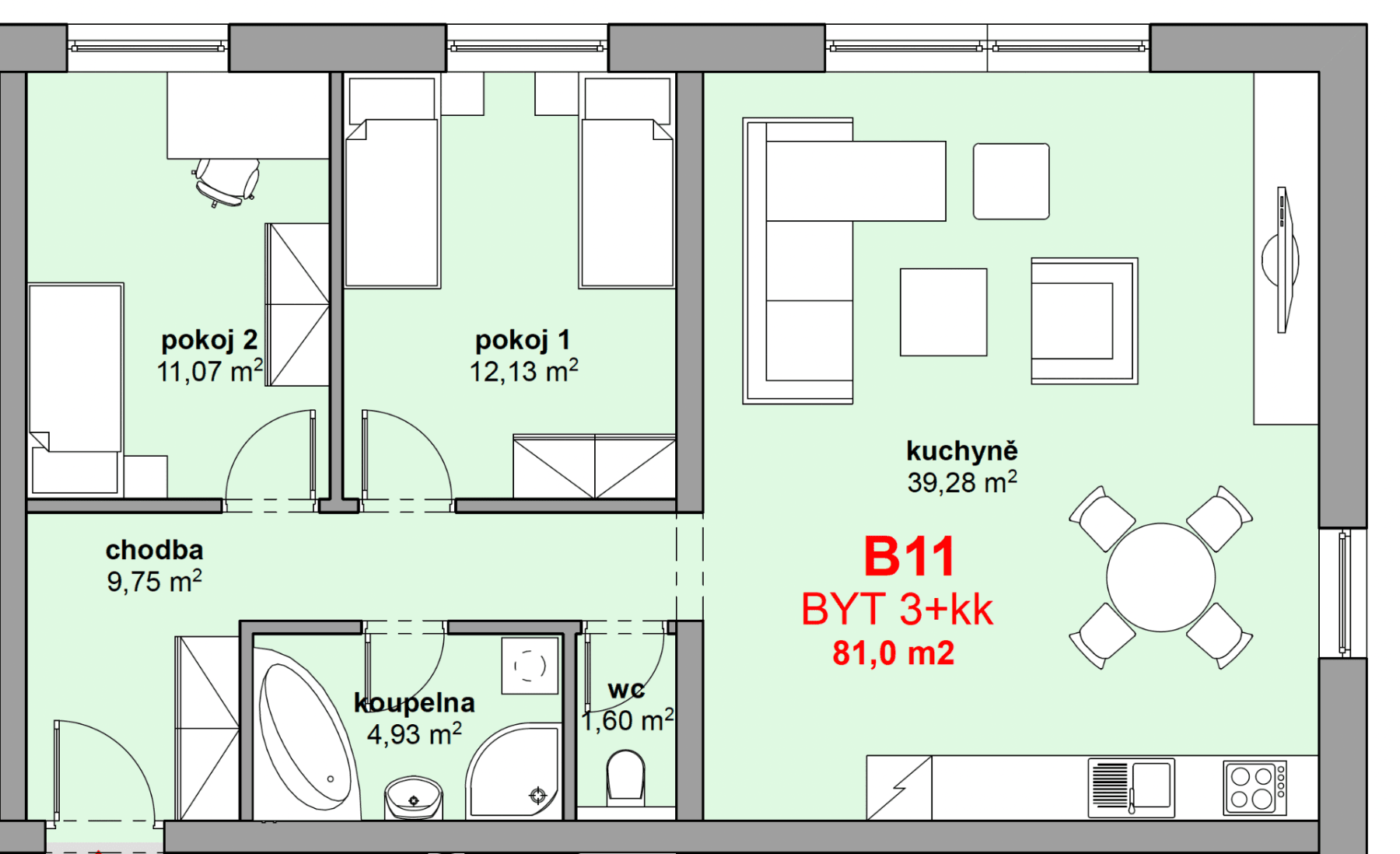 Prodej bytu 3+kk 81 m², Jihlavská, Polná, Kraj Vysočina Prodej bytu 3+kk 81 m², Jihlavská, Polná, Kraj Vysočina