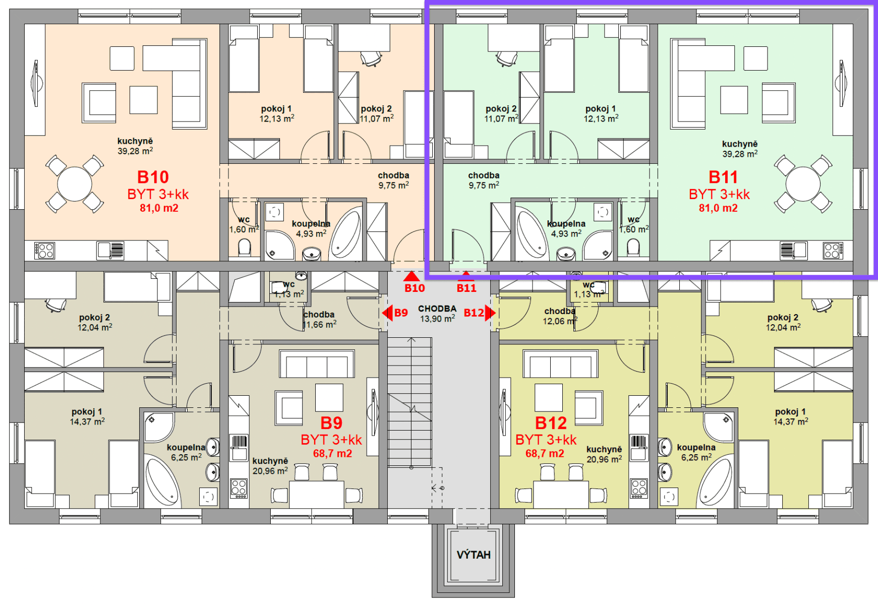 Prodej bytu 3+kk 81 m², Jihlavská, Polná, Kraj Vysočina Prodej bytu 3+kk 81 m², Jihlavská, Polná, Kraj Vysočina