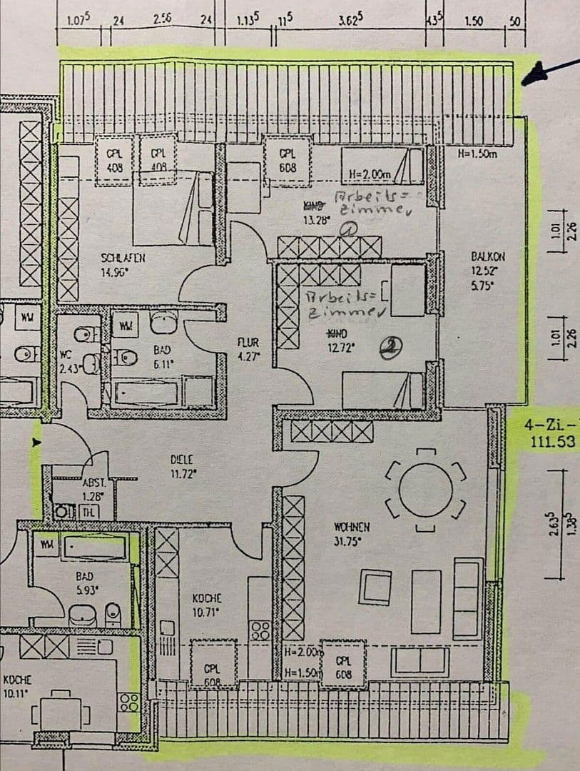 Prodej bytu 4+1 111 m², Neustadt am Rübenberge, Dolní Sasko Prodej bytu 4+1 111 m², Neustadt am Rübenberge, Dolní Sasko