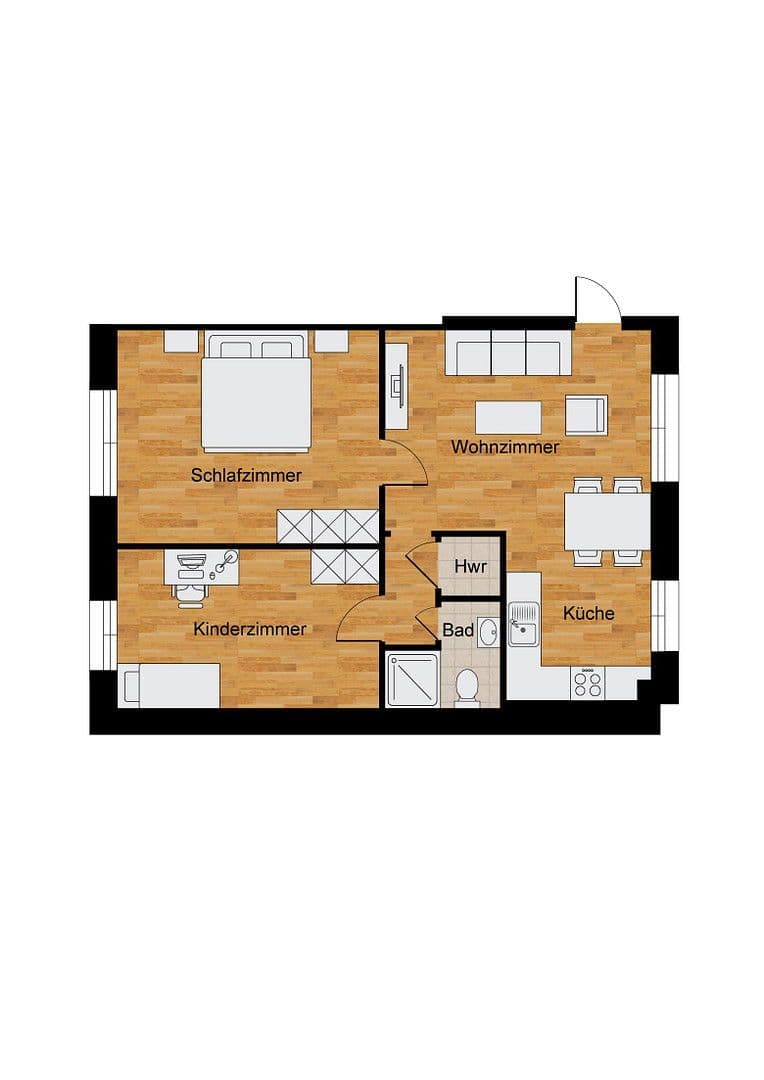 Pronájem bytu 3+1 64 m², Kochstr. 59, Krefeld, Severní Porýní-Vestfálsko Pronájem bytu 3+1 64 m², Kochstr. 59, Krefeld, Severní Porýní-Vestfálsko