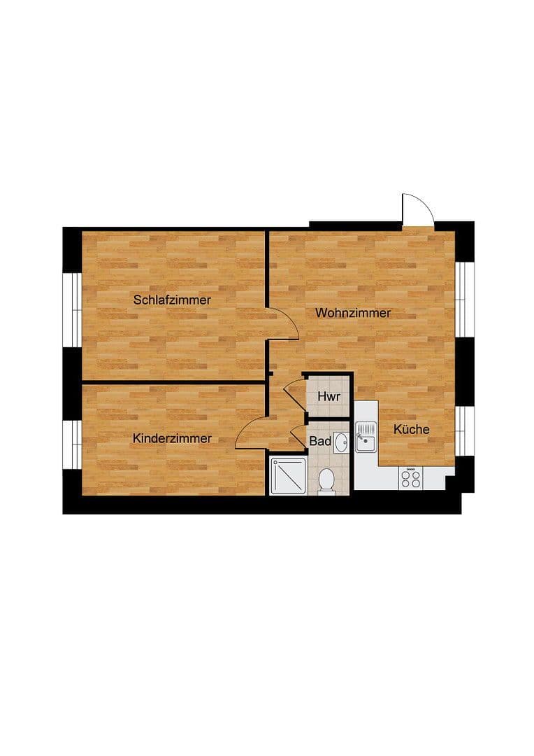 Pronájem bytu 3+1 64 m², Kochstr. 59, Krefeld, Severní Porýní-Vestfálsko Pronájem bytu 3+1 64 m², Kochstr. 59, Krefeld, Severní Porýní-Vestfálsko