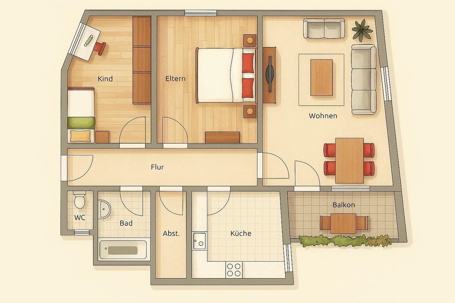 Prodej bytu 3+1 88 m², Schweinfurt, Bavorsko Prodej bytu 3+1 88 m², Schweinfurt, Bavorsko