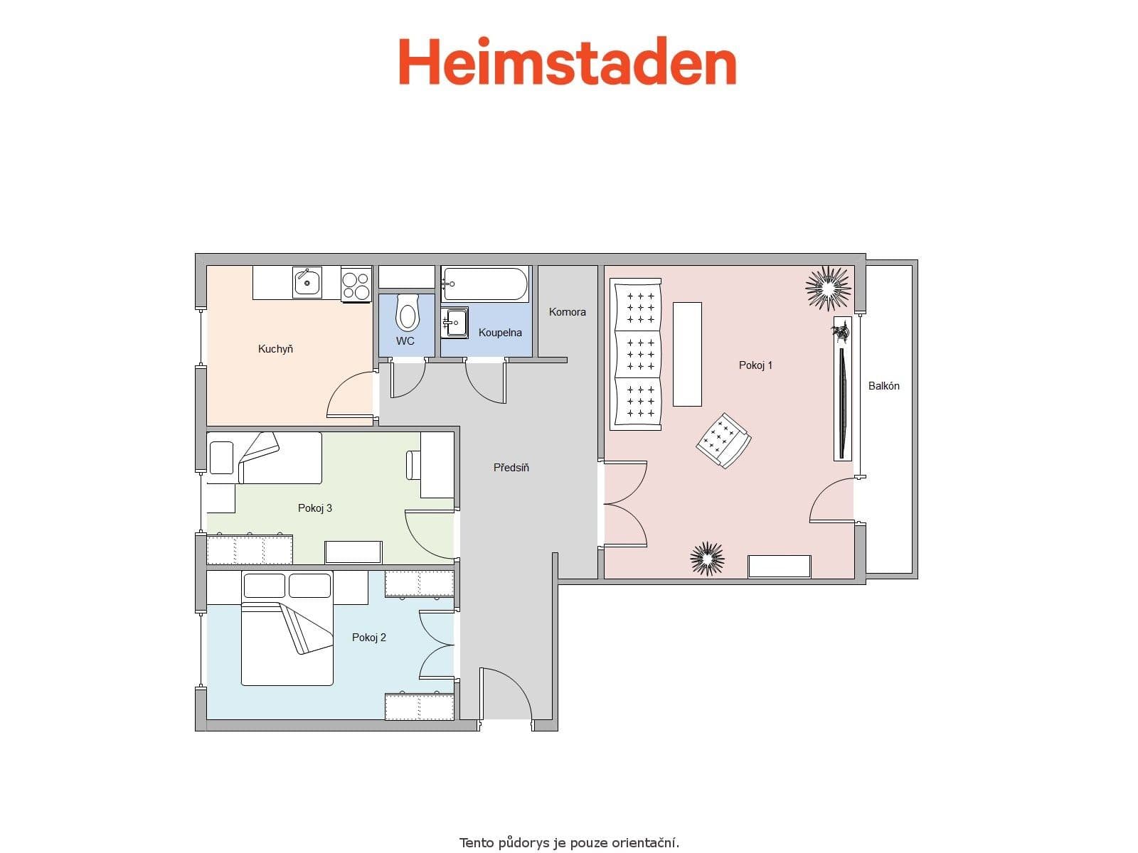 Pronájem bytu 3+1 71 m², Ke Studánce, Orlová, Moravskoslezský kraj Pronájem bytu 3+1 71 m², Ke Studánce, Orlová, Moravskoslezský kraj