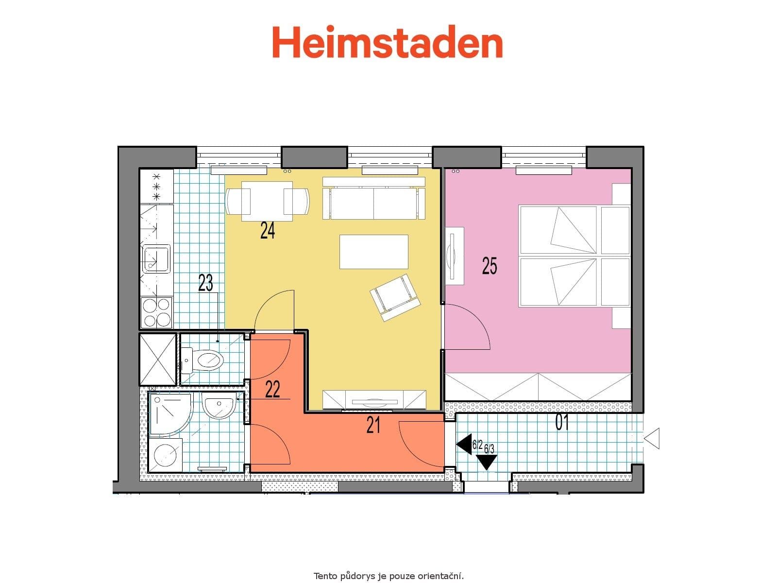 Pronájem bytu 2+kk 40 m², Nad stadionem, Frýdek-Místek, Moravskoslezský kraj Pronájem bytu 2+kk 40 m², Nad stadionem, Frýdek-Místek, Moravskoslezský kraj