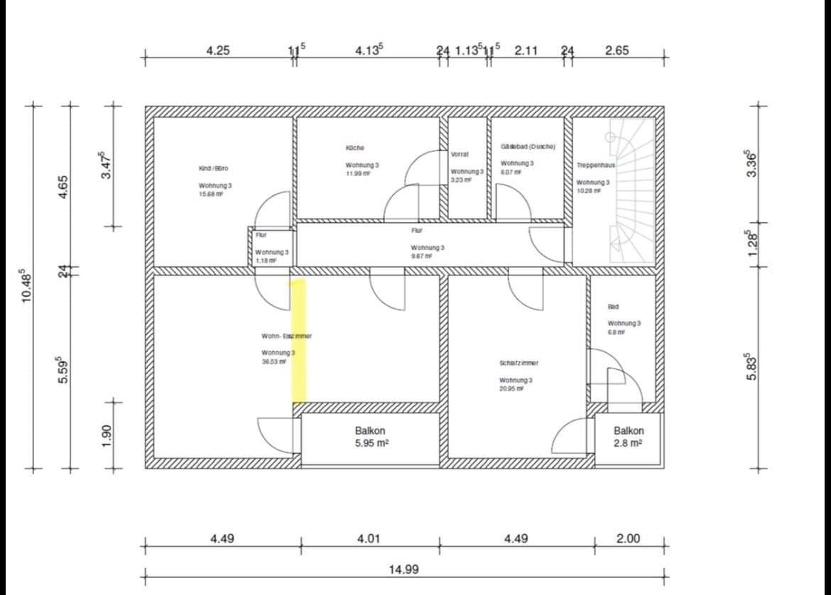 Pronájem bytu 4+1 130 m², Olpe, Severní Porýní-Vestfálsko Pronájem bytu 4+1 130 m², Olpe, Severní Porýní-Vestfálsko