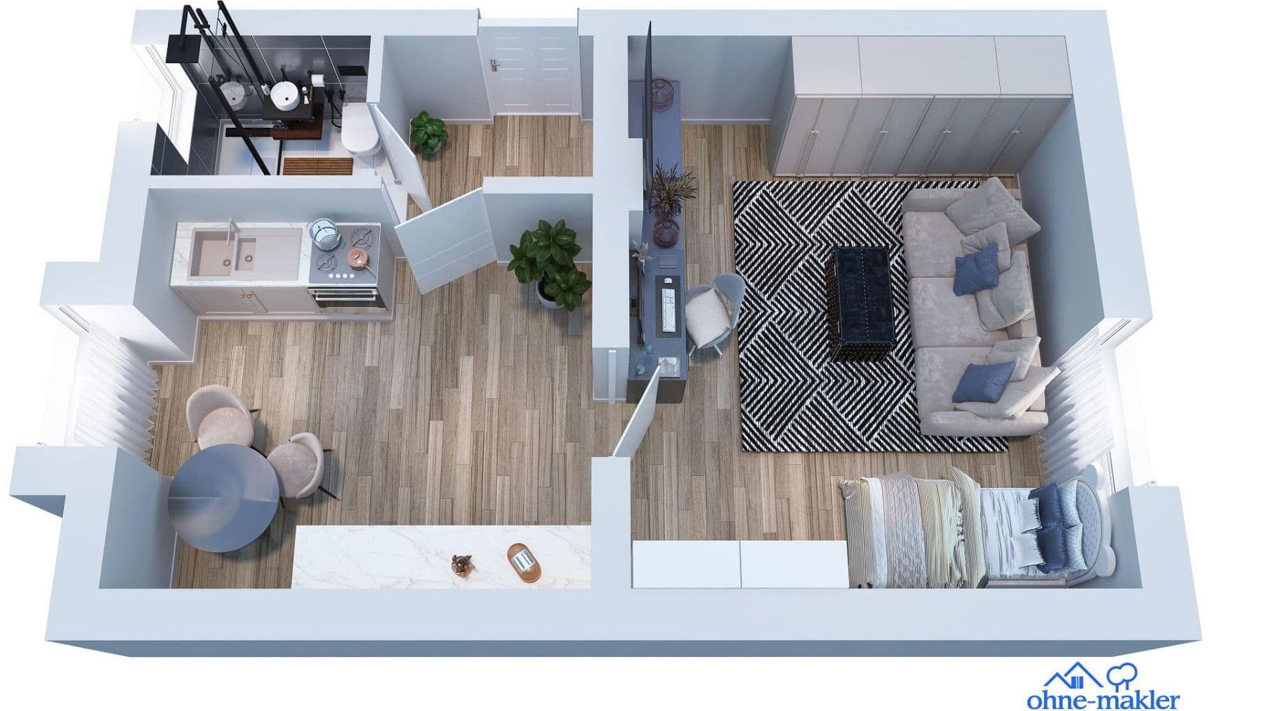 Pronájem bytu 1+1 35 m², Theodor-Körner-Str. 36, Remscheid, Severní Porýní-Vestfálsko Pronájem bytu 1+1 35 m², Theodor-Körner-Str. 36, Remscheid, Severní Porýní-Vestfálsko