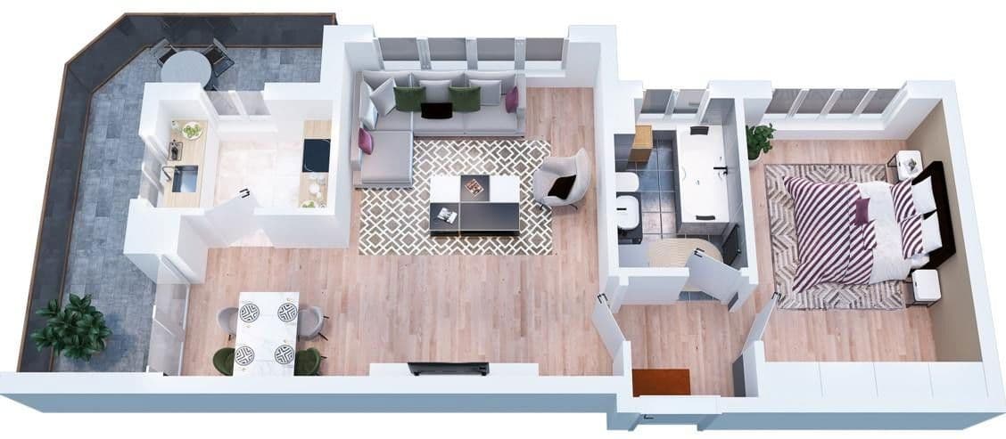 Pronájem bytu 2+1 62 m², Ahornstr. 9, Werneuchen, Braniborsko Pronájem bytu 2+1 62 m², Ahornstr. 9, Werneuchen, Braniborsko