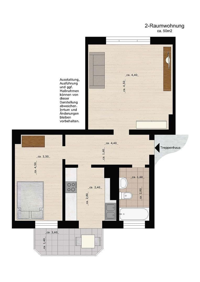 Pronájem bytu 2+1 51 m², Amalienstraße 124, Dessau-Roßlau, Sasko-Anhaltsko Pronájem bytu 2+1 51 m², Amalienstraße 124, Dessau-Roßlau, Sasko-Anhaltsko