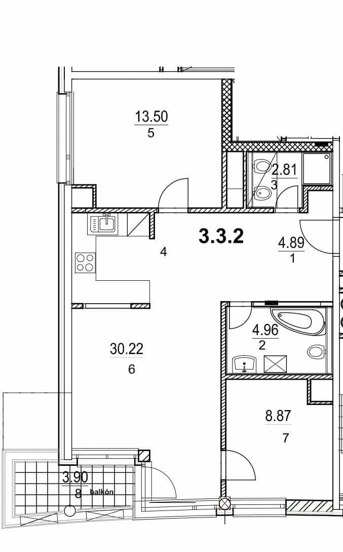 Pronájem bytu 3+1 68 m², Kresánkova, Karlova Ves, Bratislavský kraj Pronájem bytu 3+1 68 m², Kresánkova, Karlova Ves, Bratislavský kraj