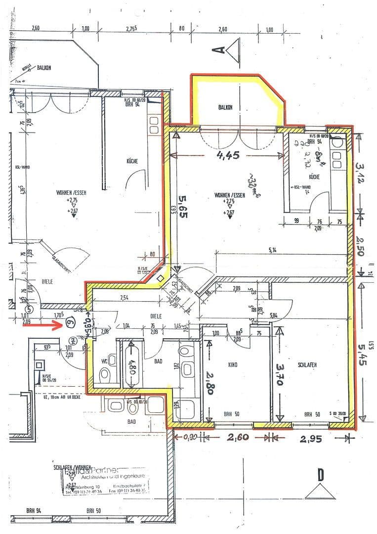 Pronájem bytu 3+1 91 m², Nürnberg, Bavorsko Pronájem bytu 3+1 91 m², Nürnberg, Bavorsko