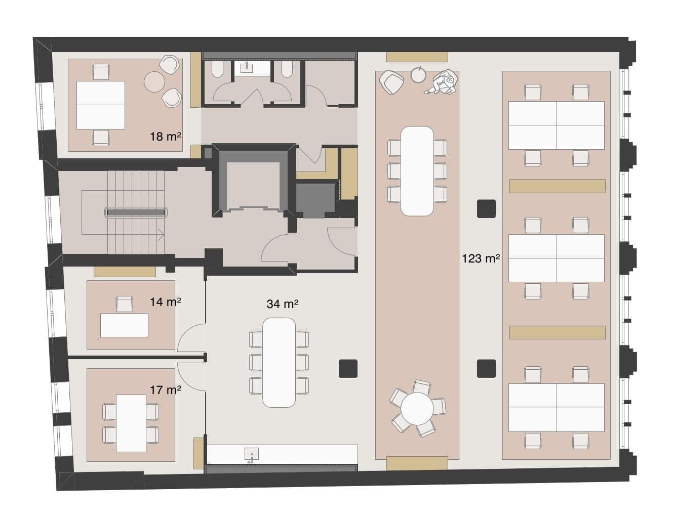 Pronájem kanceláře 250 m², Haßstraße 13/15, Kiel, Šlesvicko-Holštýnsko Pronájem kanceláře 250 m², Haßstraße 13/15, Kiel, Šlesvicko-Holštýnsko