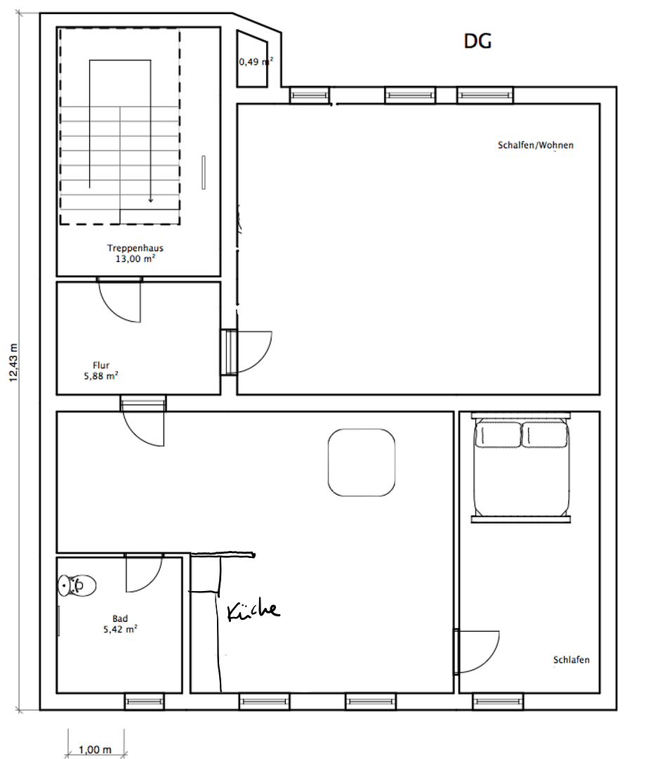 Pronájem bytu 2+kk 82 m², Erkratherstr. 28, Düsseldorf, Severní Porýní-Vestfálsko Pronájem bytu 2+kk 82 m², Erkratherstr. 28, Düsseldorf, Severní Porýní-Vestfálsko