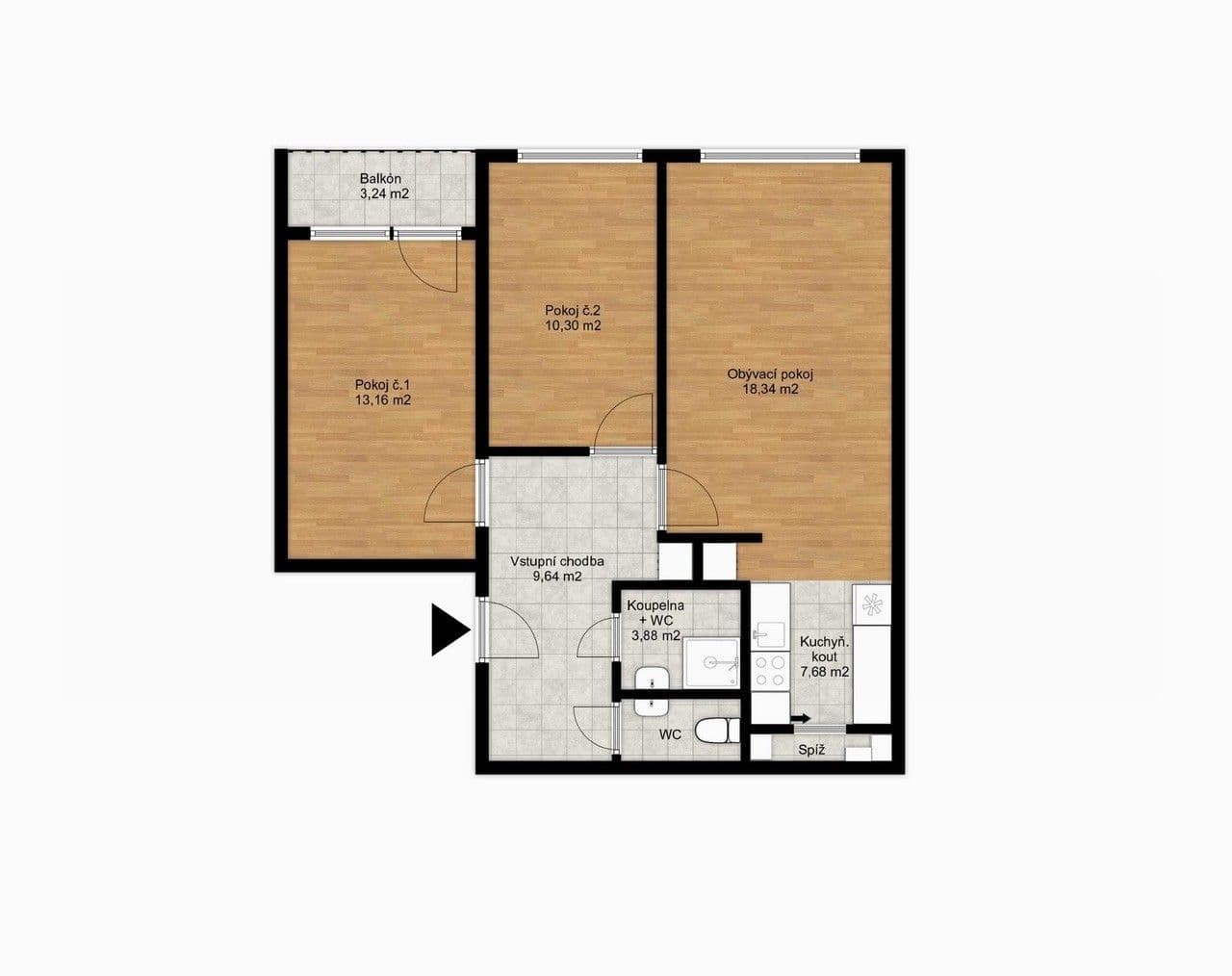Pronájem bytu 3+kk 68 m², Veronské náměstí, Praha, Praha Pronájem bytu 3+kk 68 m², Veronské náměstí, Praha, Praha