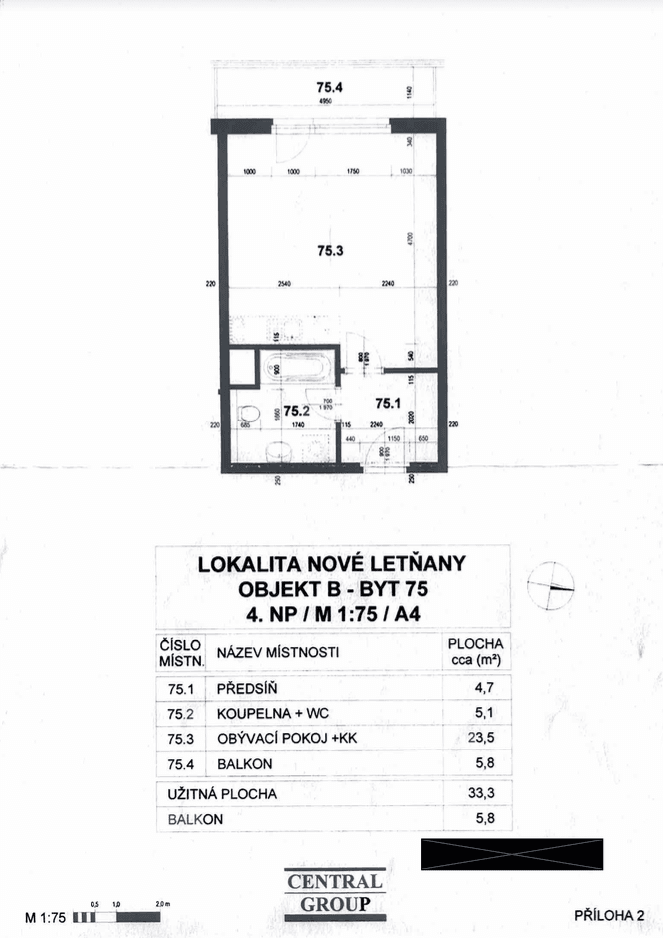 Prodej bytu 1+kk 34 m², Miroslava Hajna, Praha, Praha Prodej bytu 1+kk 34 m², Miroslava Hajna, Praha, Praha
