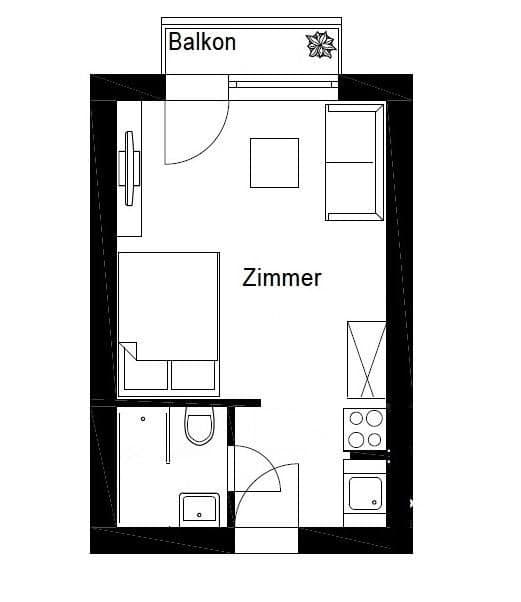 Pronájem bytu 1+1 22 m², Bad-Berneck-Str. 1, München, Bavorsko Pronájem bytu 1+1 22 m², Bad-Berneck-Str. 1, München, Bavorsko