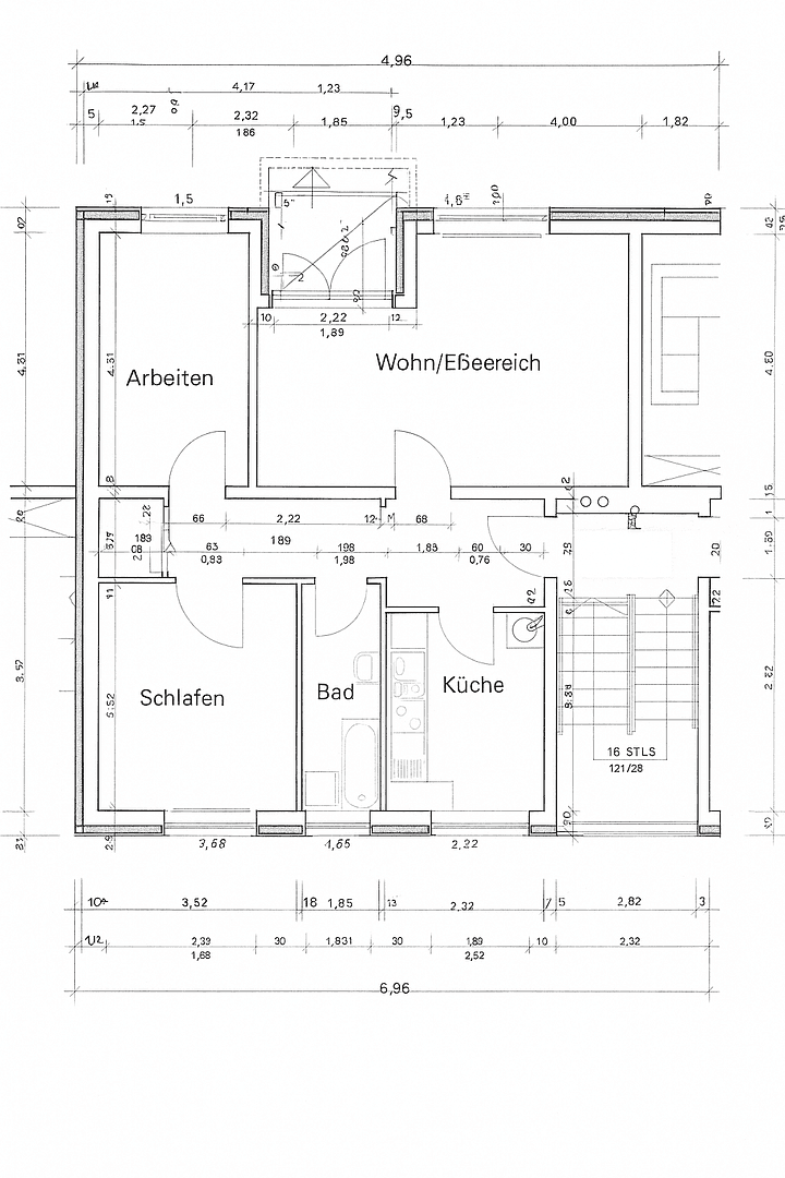 Prodej bytu 3+1 67 m², Grünendeicher Straße, Stade, Dolní Sasko Prodej bytu 3+1 67 m², Grünendeicher Straße, Stade, Dolní Sasko