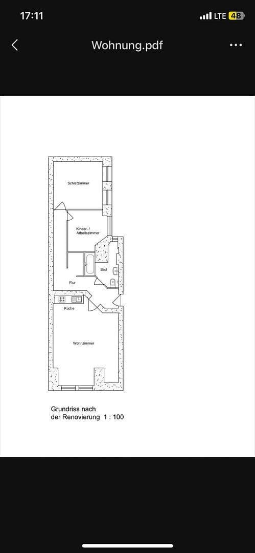 Pronájem bytu 3+1 72 m², Olbersstr. 4, Berlin, Berlín Pronájem bytu 3+1 72 m², Olbersstr. 4, Berlin, Berlín